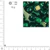 Image de Rocailles intérieur argenté - Vert - Ø 2,6 mm x 16 g