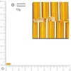 Image de Rocailles tubes - Couleur Or - 7 x 2 mm x 15 g