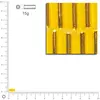 Image de Rocailles tubes - Jaune - 7 x 2 mm x 15 g