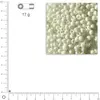 Image de Mini-rocailles opaques lustrées - Blanc - Ø 2 mm x 17 g