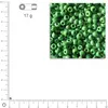 Image de Mini-rocailles opaques lustrées - Vert - Ø 2 mm x 17 g