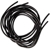Image de Lanières Rondes en Cuir de boeuf ø 2 mm x 100 cm Noir 2 pcs