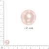 Image de Perles Renaissance - Rose poudré - Ø 12 mm x 21 pces