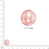 Image de Perles Renaissance - Rose coquille - Ø 12 mm x 21 pces