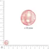 Image de Perles Renaissance - Rose coquille - Ø 10 mm x 35 pces