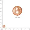 Image de Perles Renaissance - Cachemire - Ø 10 mm x 35 pces