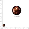 Image de Perles Renaissance - Praliné - Ø 10 mm x 35 pces