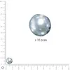 Image de Perles Renaissance - Gris argenté - Ø 10 mm x 35 pces