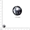 Image de Perles Renaissance - Anthracite - Ø 10 mm x 35 pces