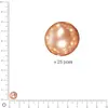 Image de Perles Renaissance - Cachemire - Ø 8 mm x 25 pces