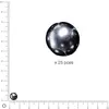 Image de Perles Renaissance - Anthracite - Ø 8 mm x 25 pces