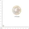 Image de Perles Renaissance - Blanc - Ø 6 mm x 45 pces
