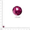 Image de Perles Renaissance - Bordeaux - Ø 6 mm x 45 pces