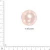 Image de Perles Renaissance - Rose poudré - Ø 4 mm x 85 pces