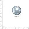 Image de Perles Renaissance - Gris argenté - Ø 4 mm x 85 pces