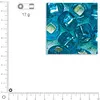 Image de Rocailles intérieur argenté - Turquoise - Ø 4 mm x 17 g
