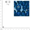 Image de Rocailles intérieur argenté - Bleu foncé - Ø 4 mm x 17 g