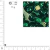 Image de Rocailles intérieur argenté - Vert - Ø 4 mm x 17 g
