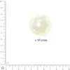 Image de Perles Renaissance - Blanc neige - Ø 4 mm x 85 pces
