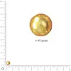 Image de Perles Renaissance - Jaune soleil - Ø 6 mm x 45 pces