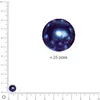 Image de Perles Renaissance - Blanc neige - Ø 8 mm x 25 pces