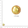 Image de Perles Renaissance - Jaune soleil - Ø 8 mm x 25 pces