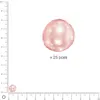 Image de Perles Renaissance - Rosé - Ø 8 mm x 25 pces