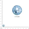 Image de Perles Renaissance - Bleu azur - Ø 8 mm x 25 pces