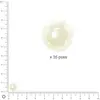 Image de Perles Renaissance - Blanc neige - Ø 10 mm x 35 pces