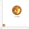 Image de Perles Renaissance - Jaune d'or - Ø 10 mm x 35 pces