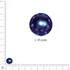 Image de Perles Renaissance - Bleu azur - Ø 10 mm x 35 pces