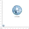 Image de Perles Renaissance - Bleu clair - Ø 8 mm x 25 pces