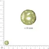 Image de Perles Renaissance - Vert tilleul - Ø 10 mm x 35 pces