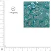 Image de Facettes dépolies - Turquoise - 3 mm x 100 pces