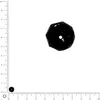 Image de Rondelles facettées dépolies - Noir - 6 x 3 mm x 40 pces