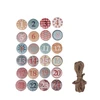 Image de Badges en bois pour Calendrier de l'Avent 25 pcs