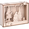 Image de Cadre Lutin en bois 3D à monter 15.5 x 3.8 x 12.5 cm