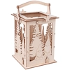 Image de Lanterne en bois 15.3 x 15.3 x 26.5 cm Lutin