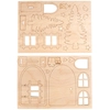Image de Porte en bois Lutin de Noël Nisse 26 pcs