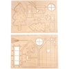 Image de Porte en bois Lutin de Noël Tomte 24 pcs
