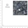 Image de Facettes dépolies - Bleu gris - 4 mm x 100 pces