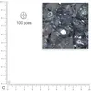 Image de Facettes dépolies - Bleu gris - 3 mm x 100 pces