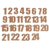 Image de Chiffres Calendrier de l'Avent 24 pcs Papier Kraft