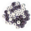 Image de Perle en verre opaque mauves et grises 6,7 mm - 55 g