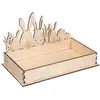 Image de Plateau en Bois à monter - Lapin Pâques 20 x 12 x 12,5 cm