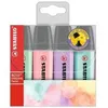 Image de Stabilo Boss Original Pastel Marqueur 4 PiÃ¨ces Pointe BiseautÃ©e Lilas, Menthe, Rose Et Turquoise