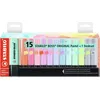 Image de Stabilo Set De Bureau De 15 Surligneurs Boss Original Pastel