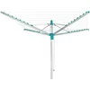 Image de Leifheit 85285 SÃ©choir jardin parapluie Linomatic 400 Easy - 40 metres avec syteme Easy-Lift. rÃ©tractation automatique des fils