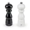 Image de Paris Duo De Moulins Ã Poivre Et Ã Sel Manuels En Bois LaquÃ© Noir Et LaquÃ© Blanc 18 Cm - 7