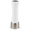 Image de Madras Moulin Ã Poivre Manuel En Bois Et Inox U'select Couleur Blanc 21 Cm